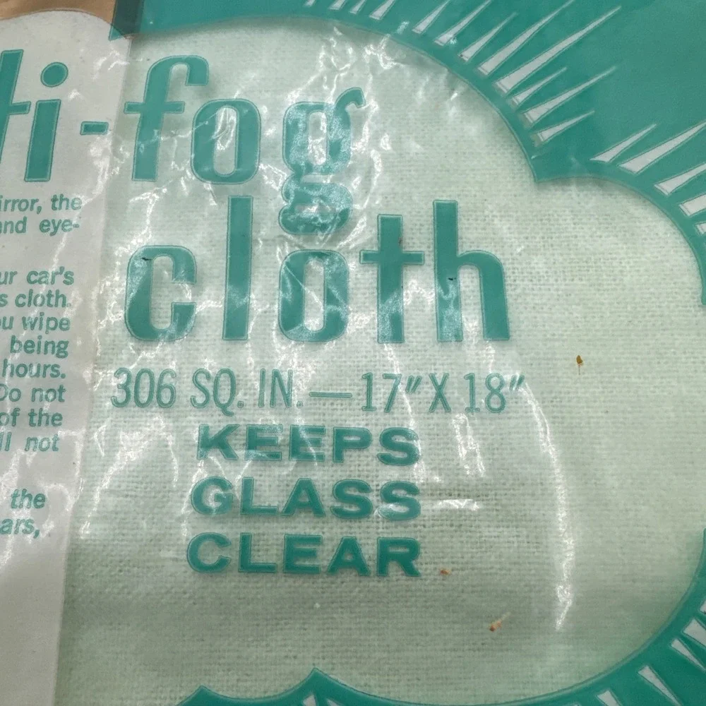 Vintage Stanley Anti Fog Cloth Keeps Glass Clear 10
